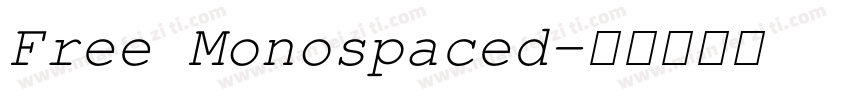 Free Monospaced字体转换